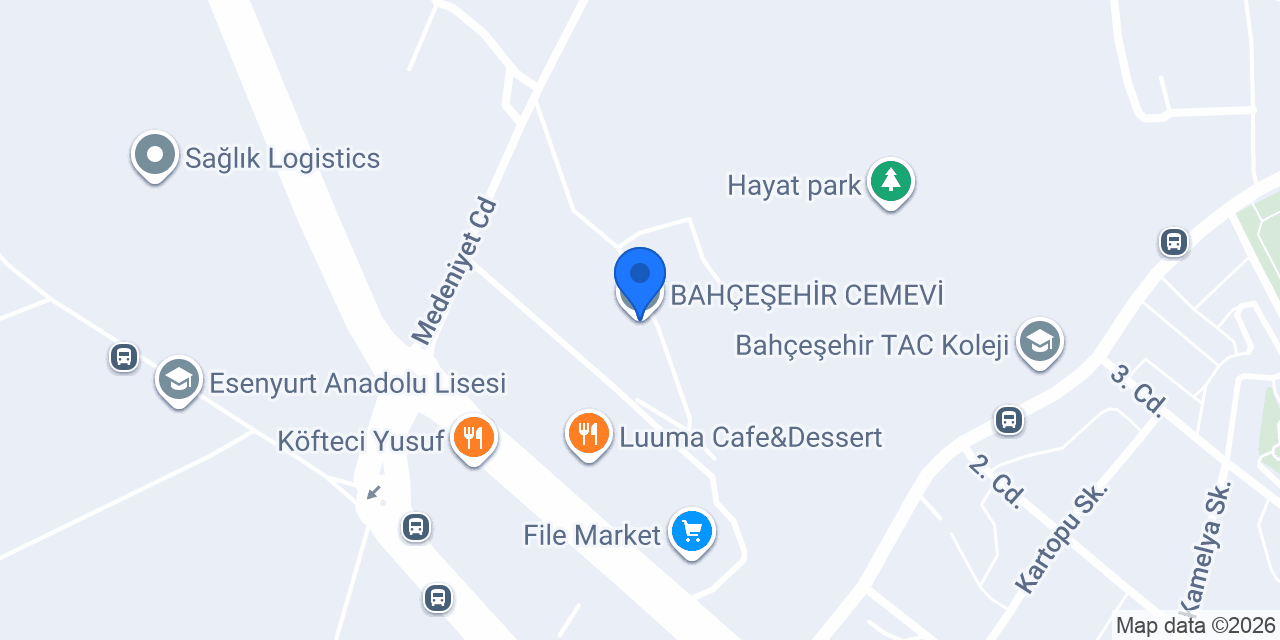 BAHÇEŞEHİR CEMEVİ konumu