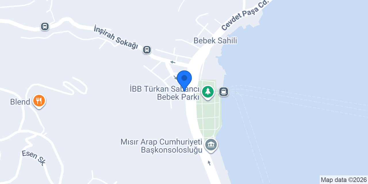DenizBank Bebek Şubesi konumu