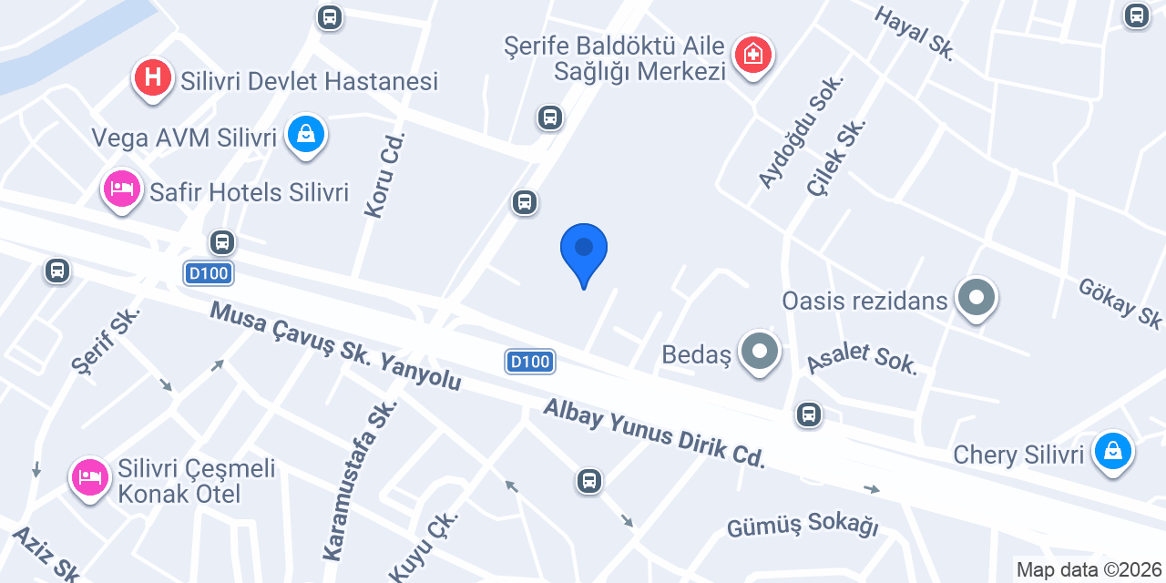 SİLİVRİ KAYMAKAMLIĞI konumu