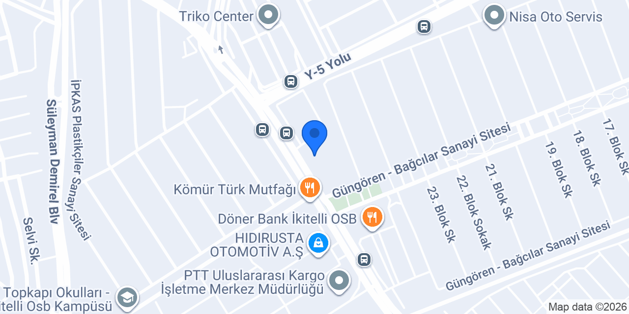 Türkiye Finans İkitelli Metro Şubesi konumu