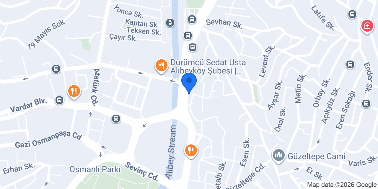 Meşhur Sarıyer Börekçisi Hüseyin Usta konumu