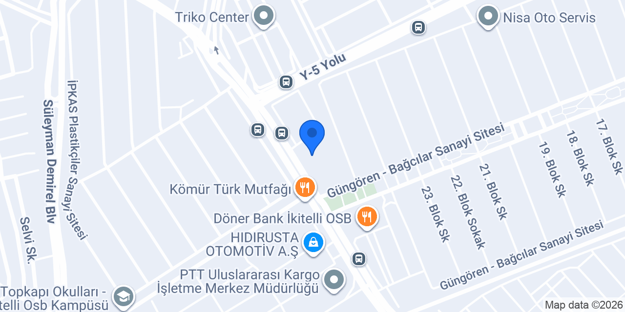 Yapı Kredi - İkitelli Metro Şubesi konumu