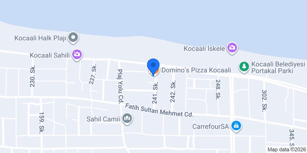 Domino's Pizza Kocaali konumu