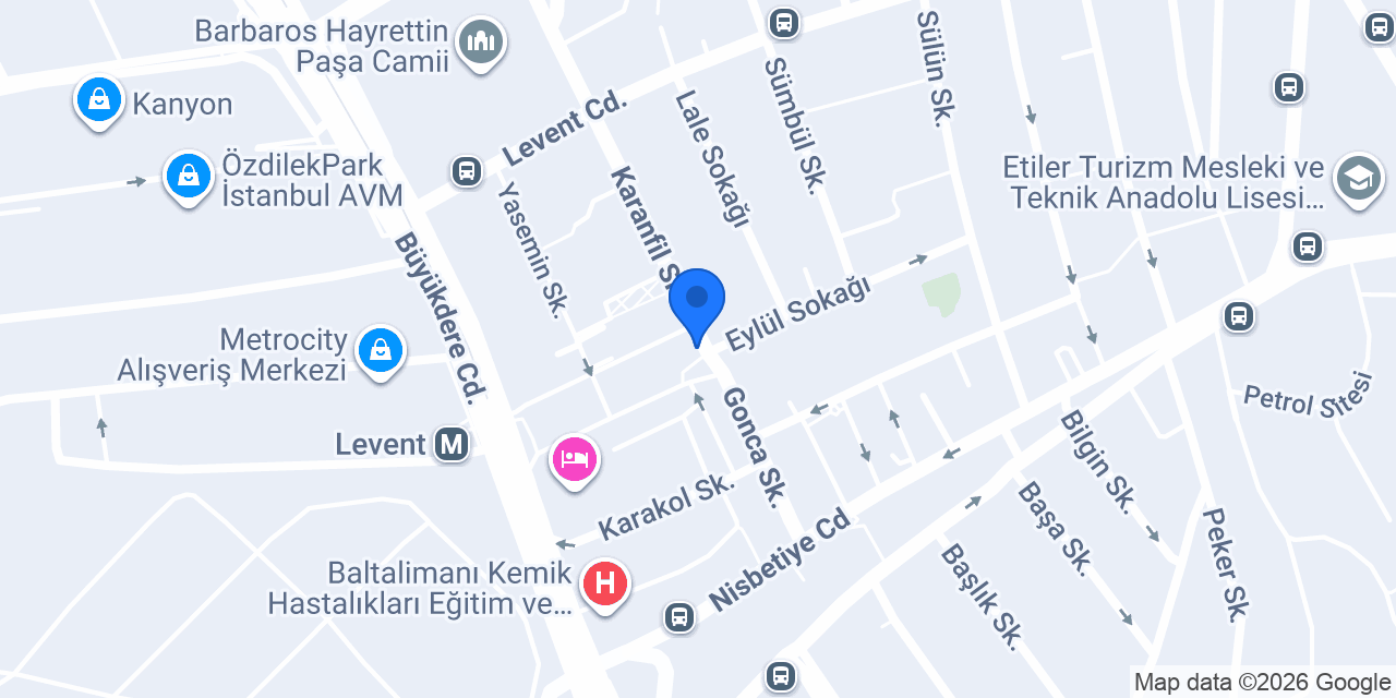 Öz Konyalı Levent konumu