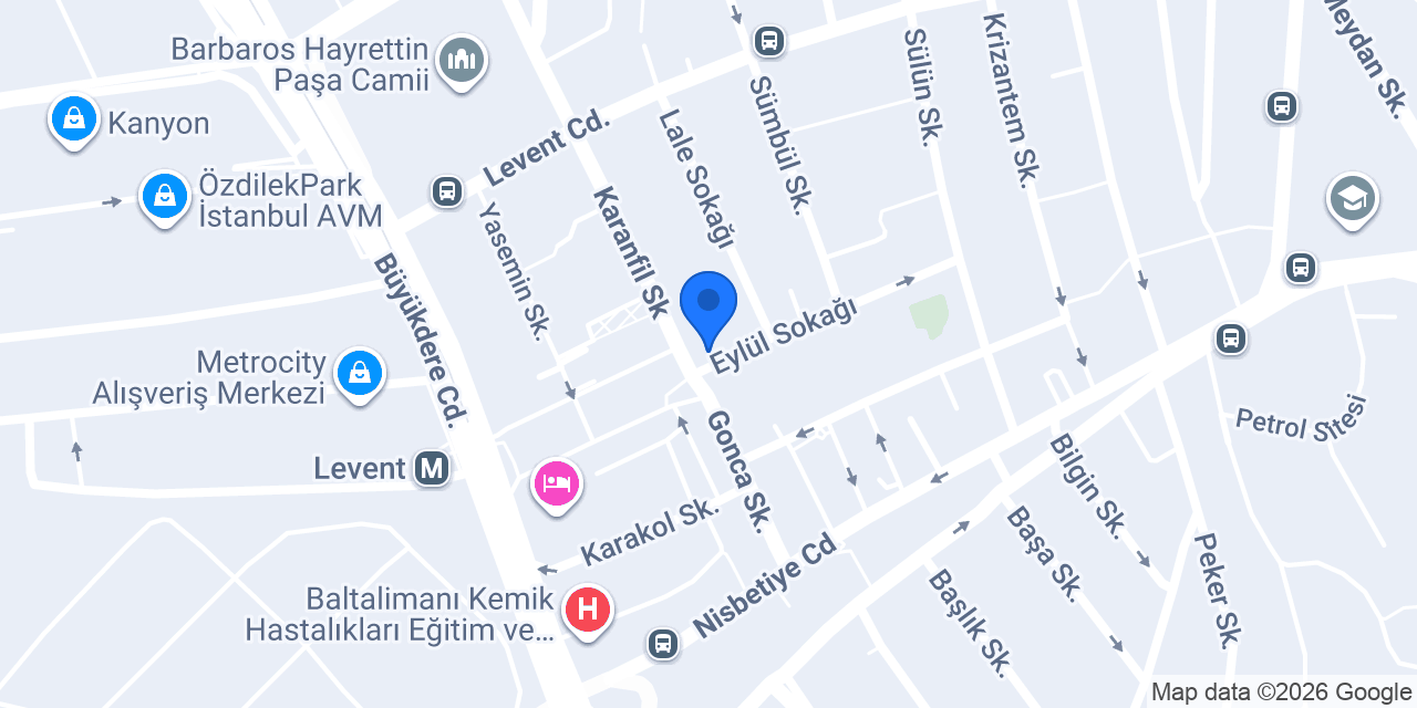 Halkbank Levent Şubesi konumu