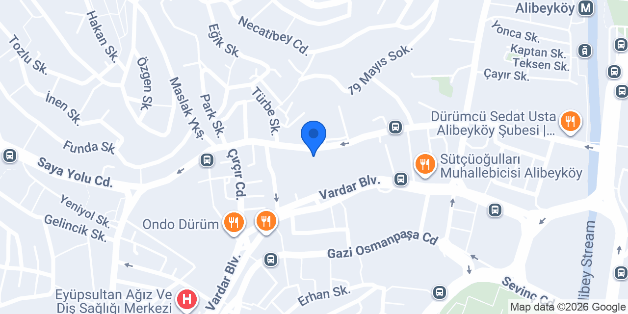 Alibeyköy Hayat Eczanesi konumu