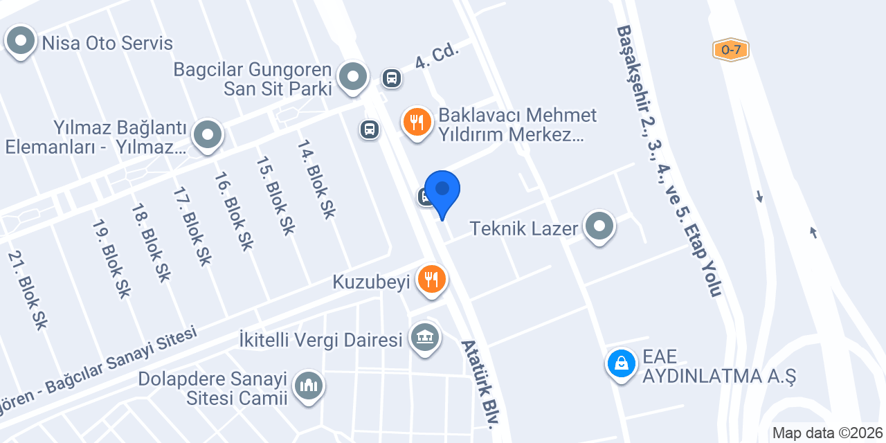 Albaraka Türk İkitelli Şubesi konumu
