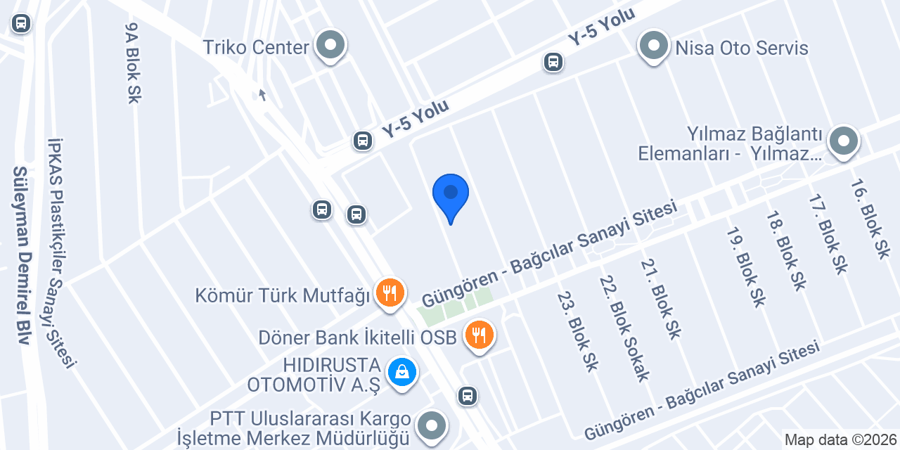 Pars Car Service Volkswagen Grup Özel Servis konumu