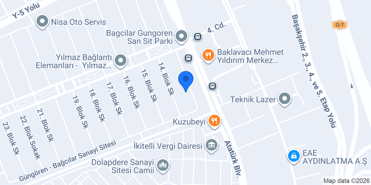 Parça 34 Otomotiv Yedek Parça konumu