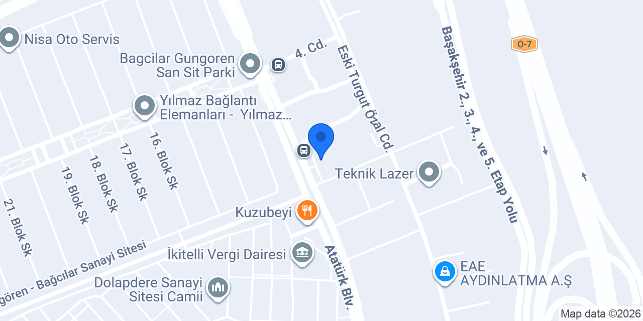 Anadolubank İkitelli Şubesi konumu