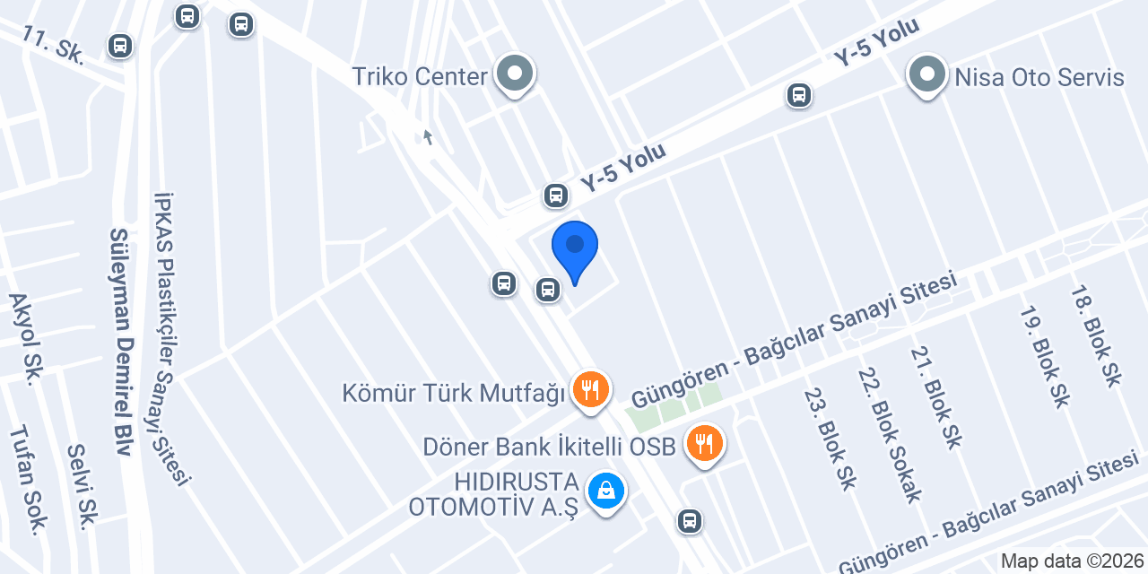 Vakıf Katılım İkitelli Şubesi konumu