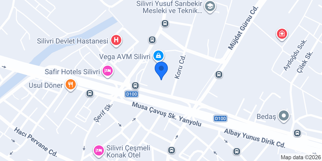 ebebek Silivri Vega AVM konumu