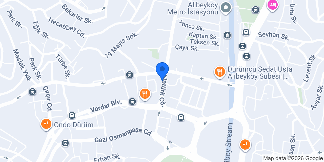 Garanti BBVA Alibeyköy Şubesi konumu