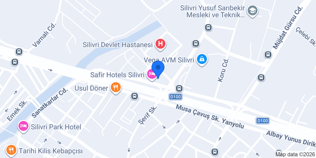 Silivri Servisçiler Derneği konumu