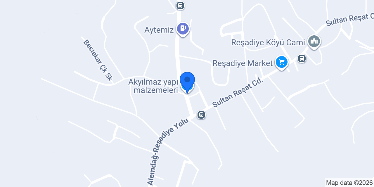 Akyılmaz yapı malzemeleri konumu
