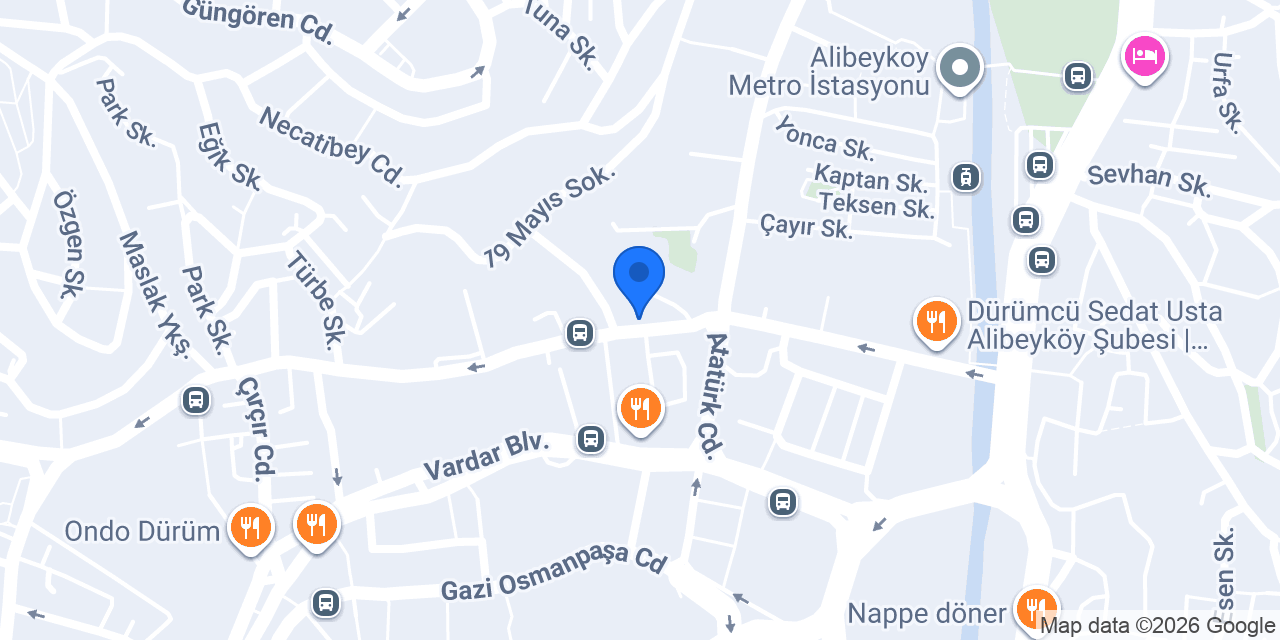 Kuveyt Türk Alibeyköy Şubesi konumu