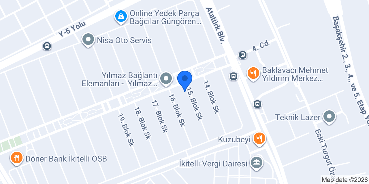 Cebeci Jant Lastik konumu