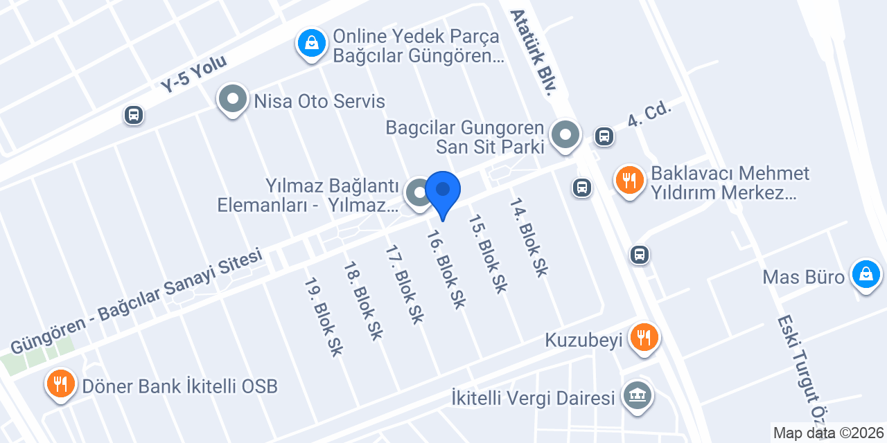 TOKDEN OTO Yedek Parça Ltd. Şti. konumu