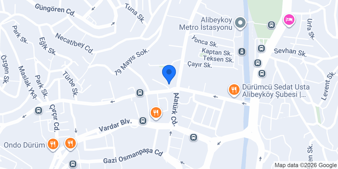 Alibeyköy Merkez Taksi konumu