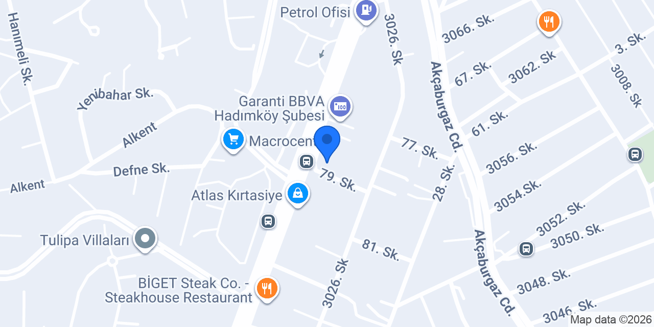 Anadolubank Hadımköy Şubesi konumu
