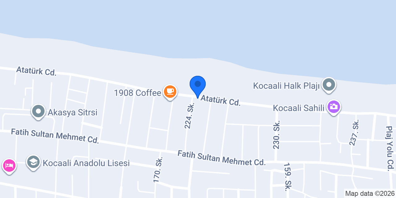 Kocaali Kumsal Pansiyon Apart Hotel konumu