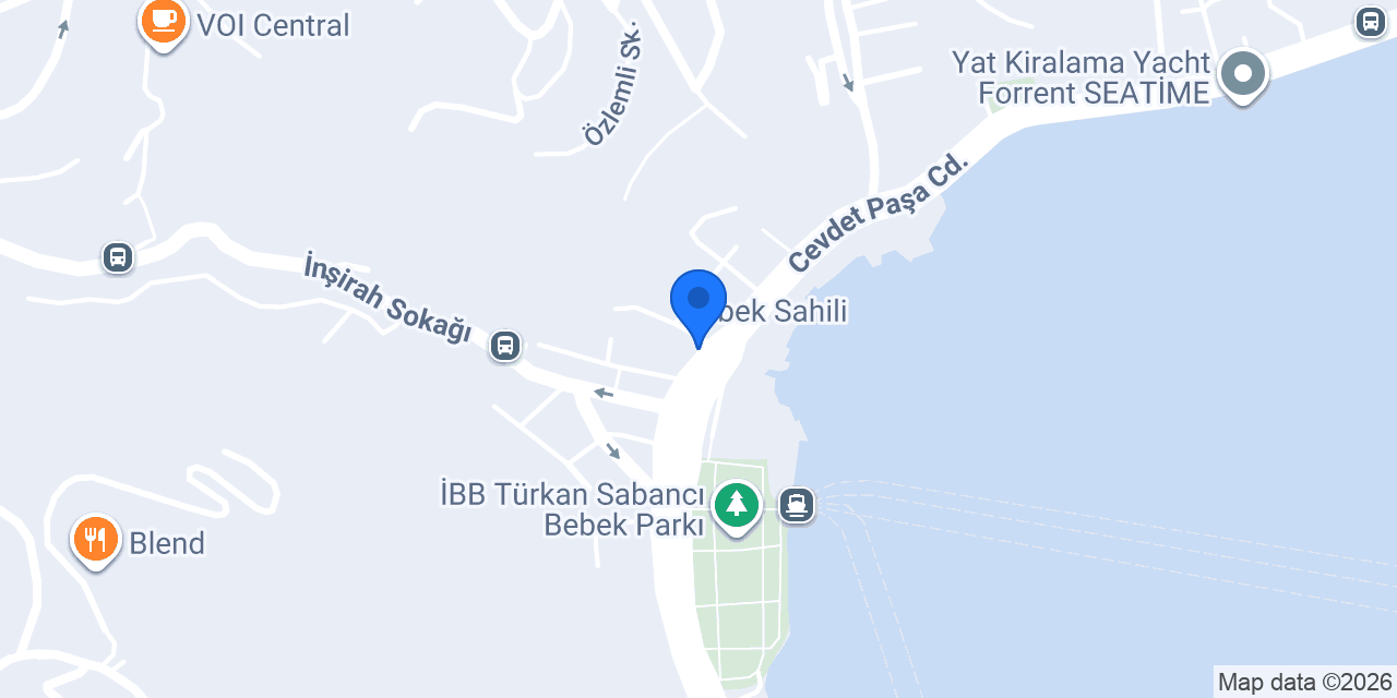 Yapı Kredi - Bebek Şubesi konumu