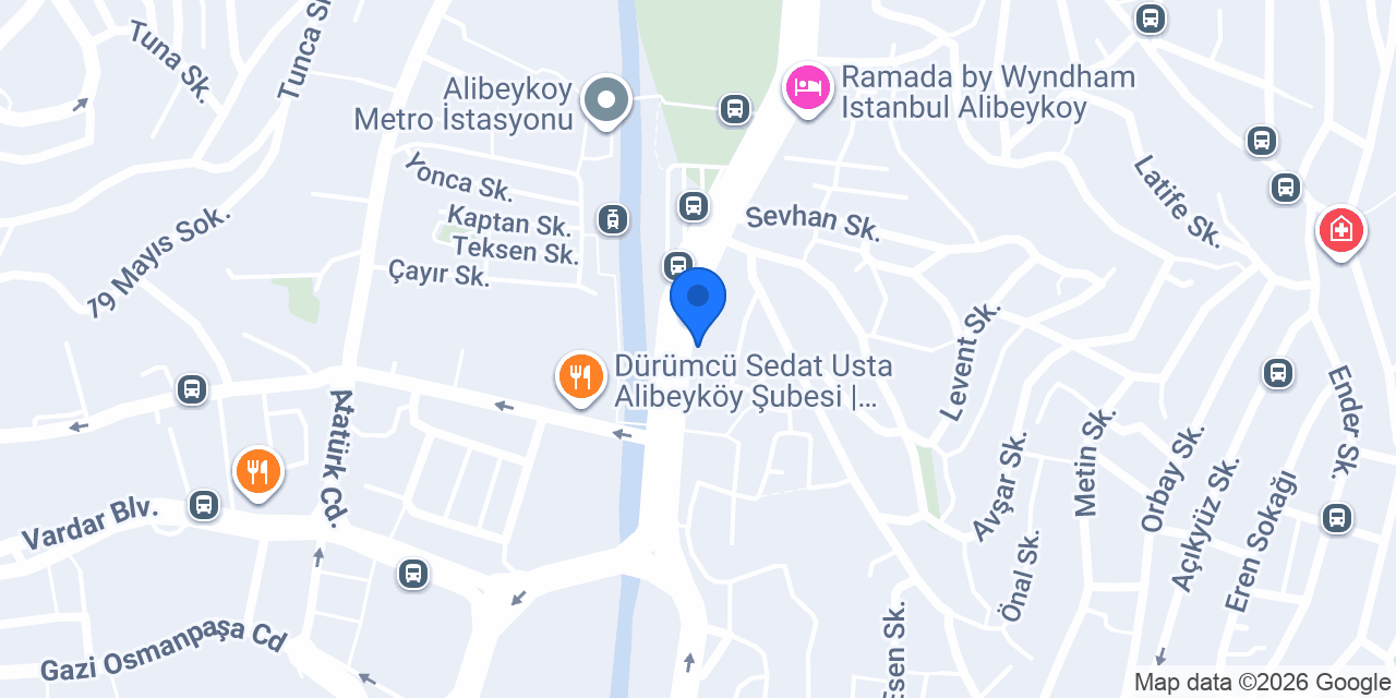 Levent Börek Alibeyköy konumu