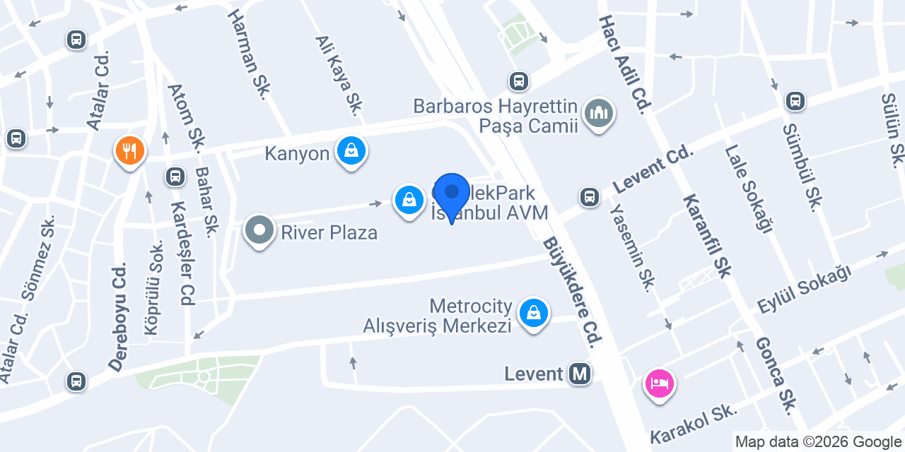 Roberts Cafe Özdilek AVM konumu