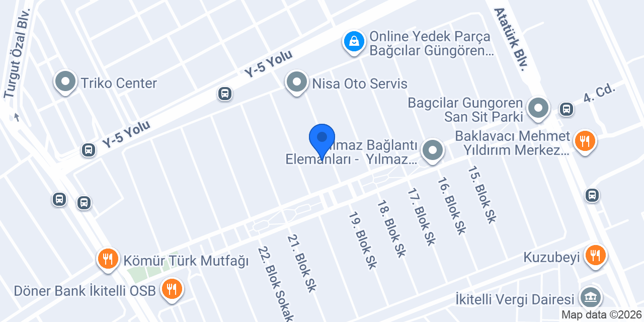 Gökçen Oto konumu