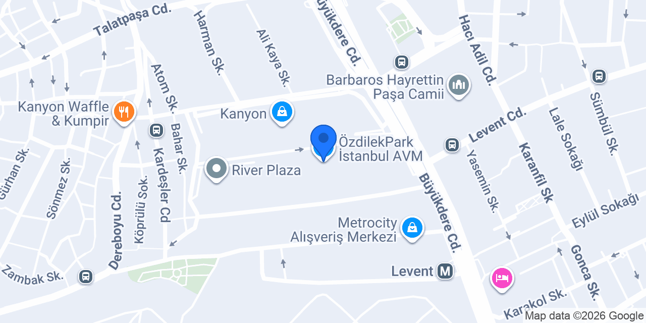 ÖzdilekPark İstanbul AVM konumu