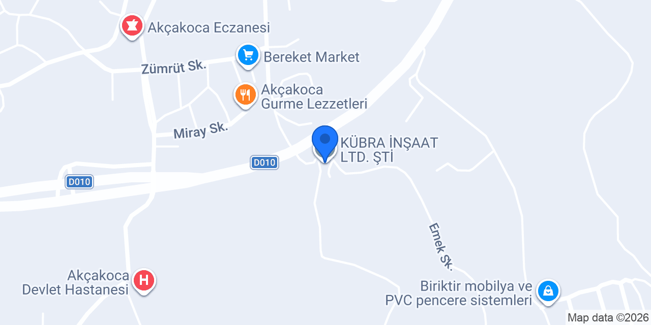 KÜBRA İNŞAAT LTD. ŞTİ. konumu