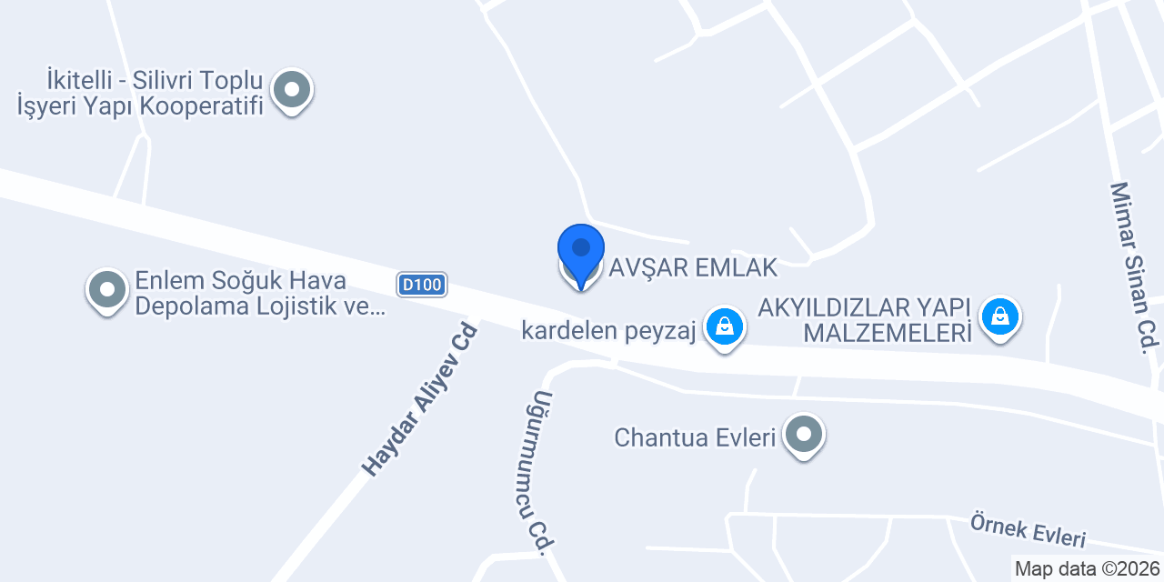 AVŞAR EMLAK konumu