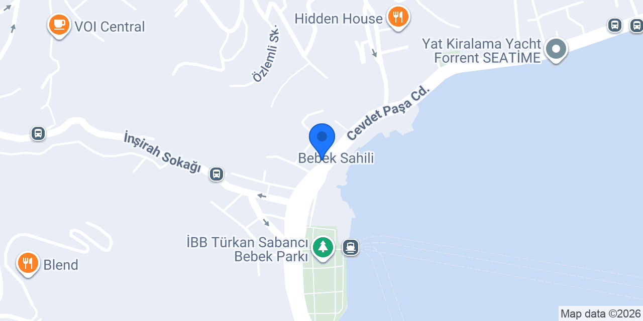 TEB Bebek Şubesi konumu