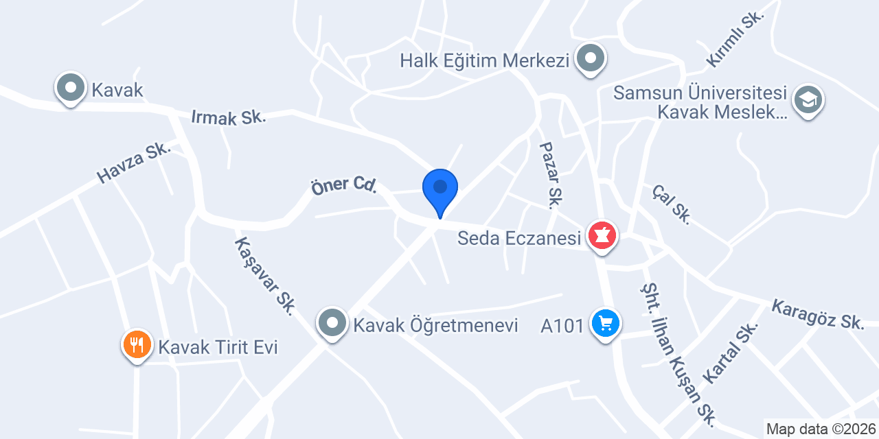 Halkbank Kavak Şubesi konumu