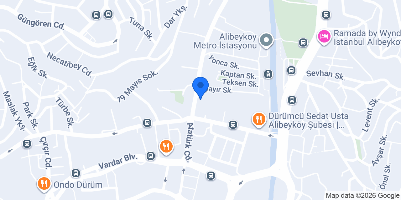 Alibeyköy Erkek Kuaförü konumu