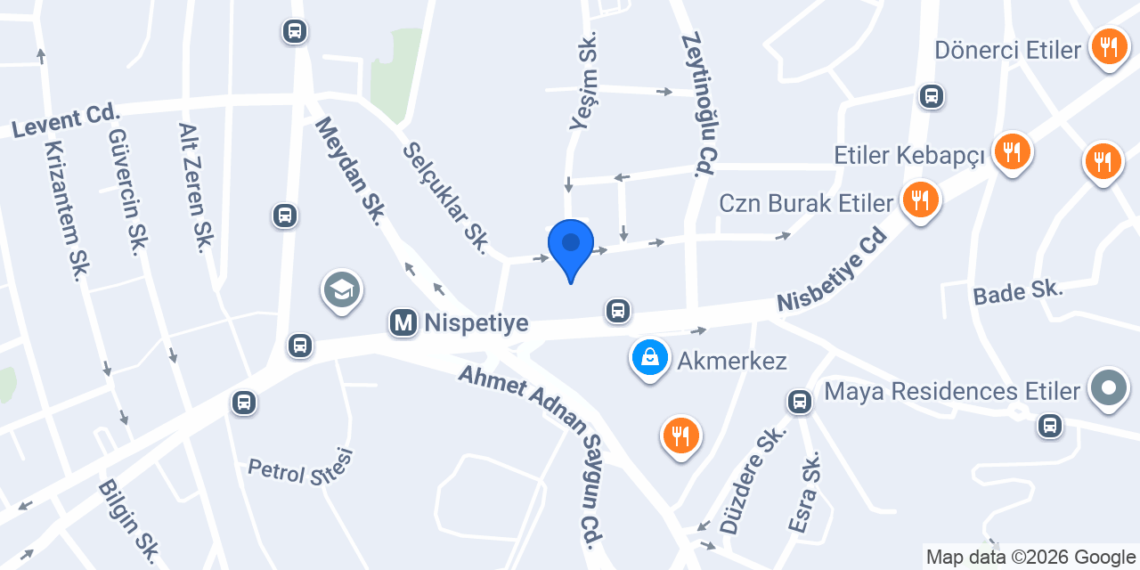Etiler Danışmanlık & Hukuk Bürosu konumu