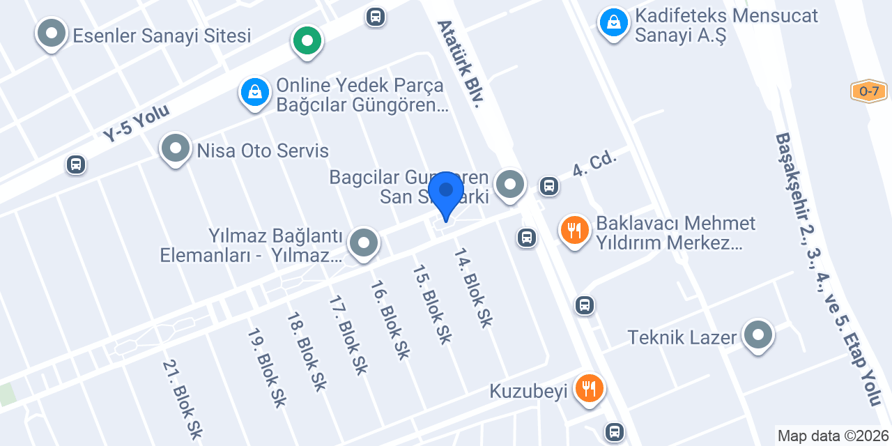 Çınar restaurant konumu