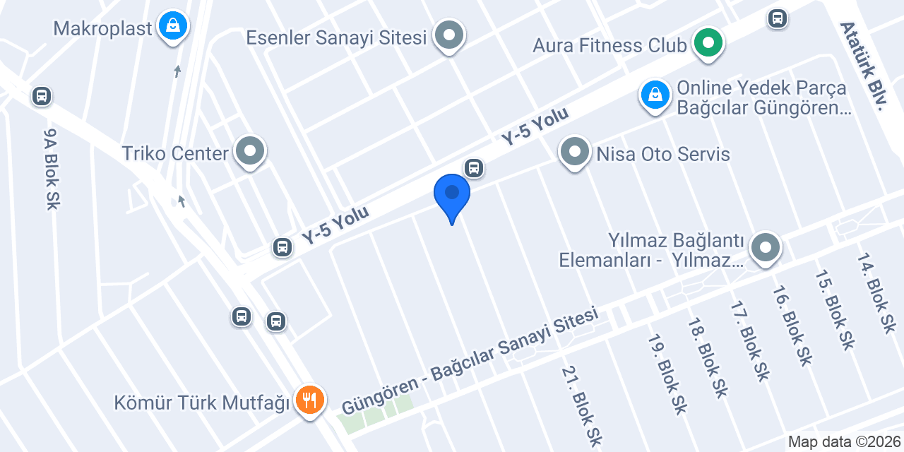 Yıldız Otomotiv konumu