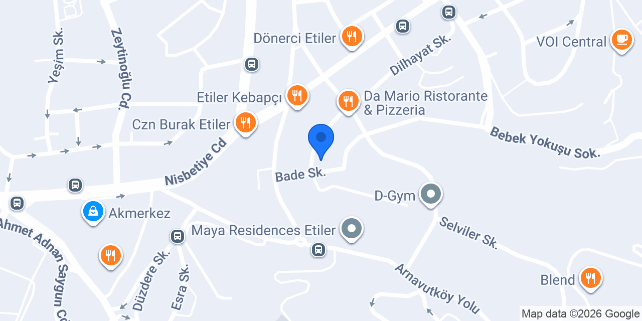 Cozy Etiler konumu