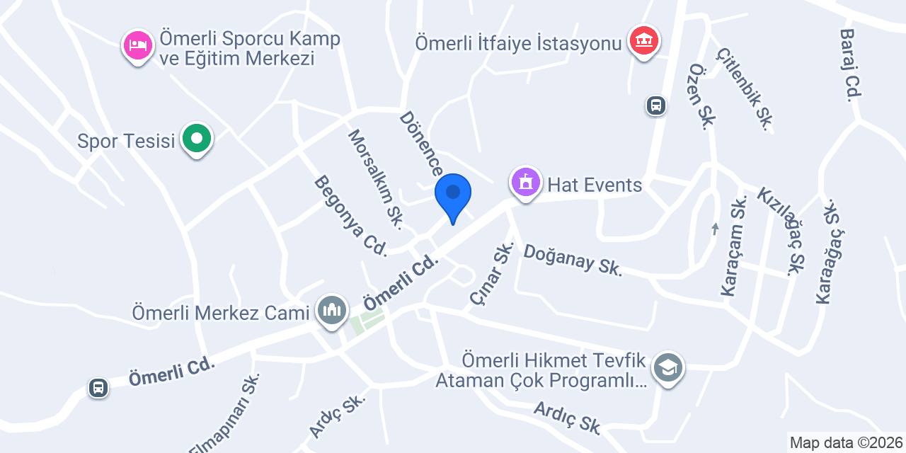 Ömerli yoğurtcusu konumu