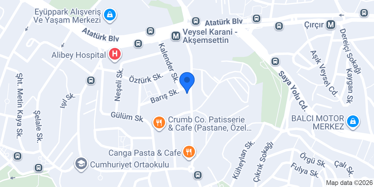 Çağdaş Erkek Kuaförü konumu