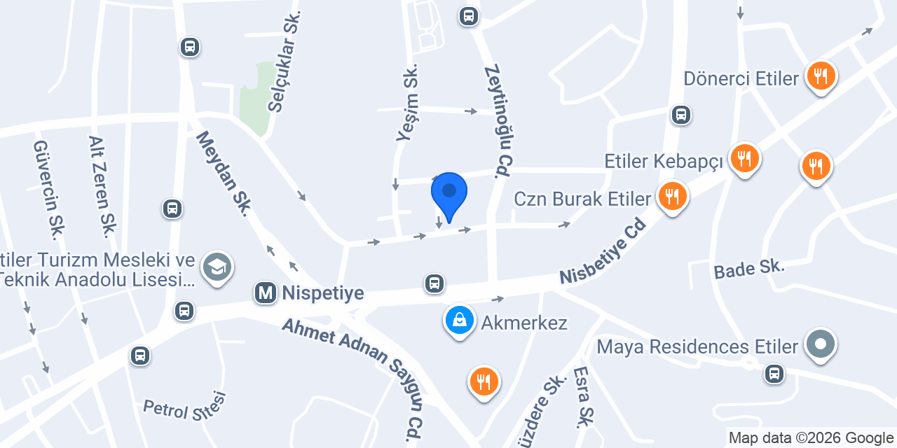 Etiler Terzi - Tadilat ve Moda Evi konumu