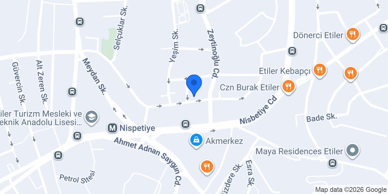 Akmerkez - Pera Terzi̇ konumu