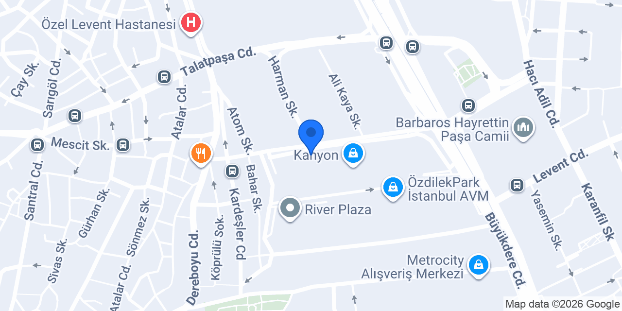 Kanyon Eczanesi konumu