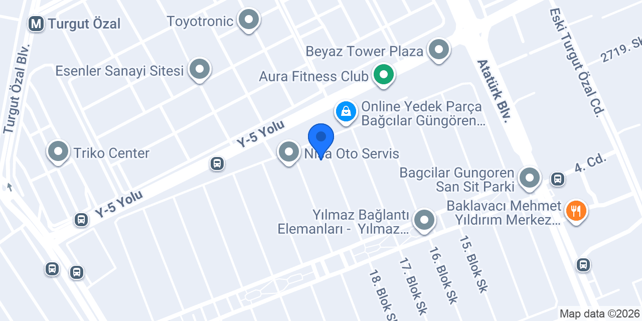 ÖZKAN BORA JANT LASTİK konumu
