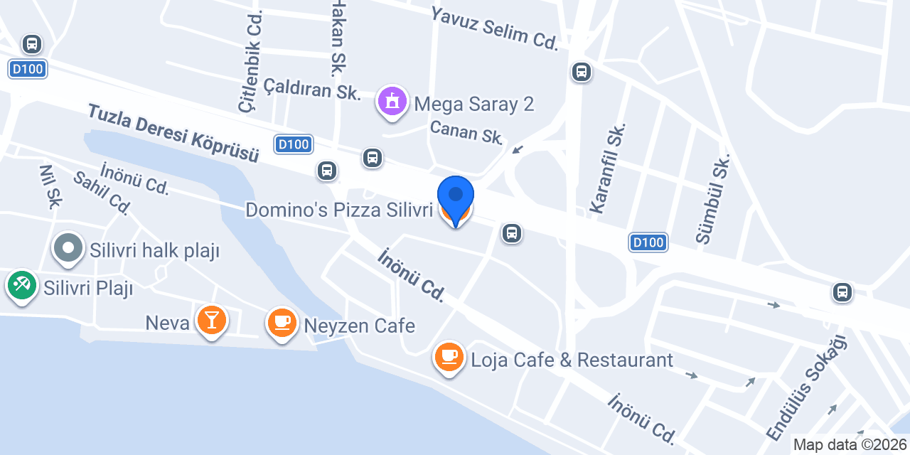 Domino's Pizza Silivri konumu