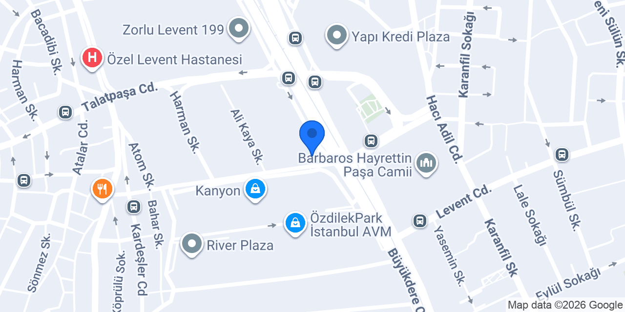Delta Hotels Istanbul Levent konumu