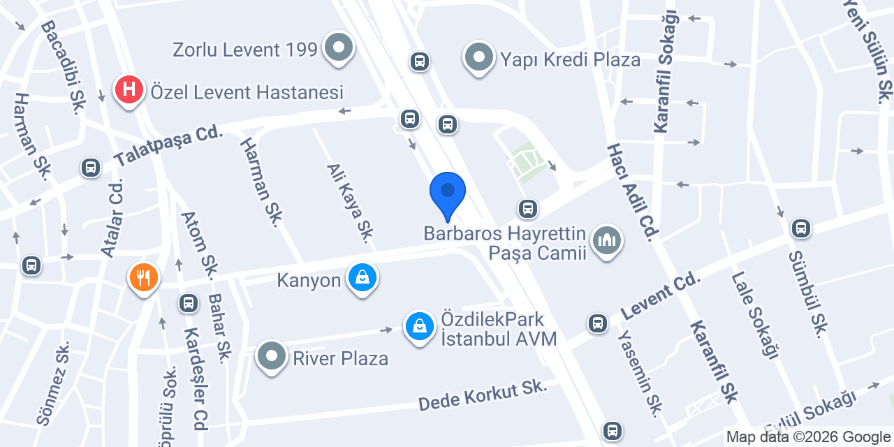 Budget İstanbul Levent konumu