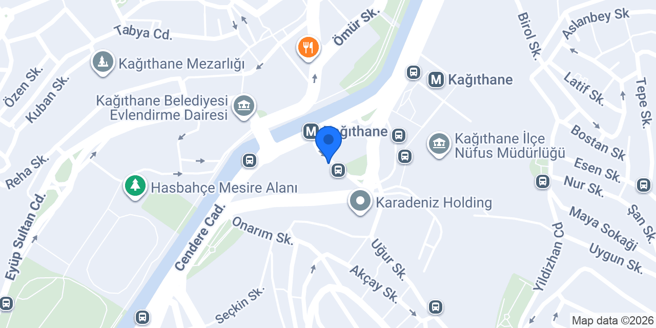 Kağıthane Metro Eczanesi konumu