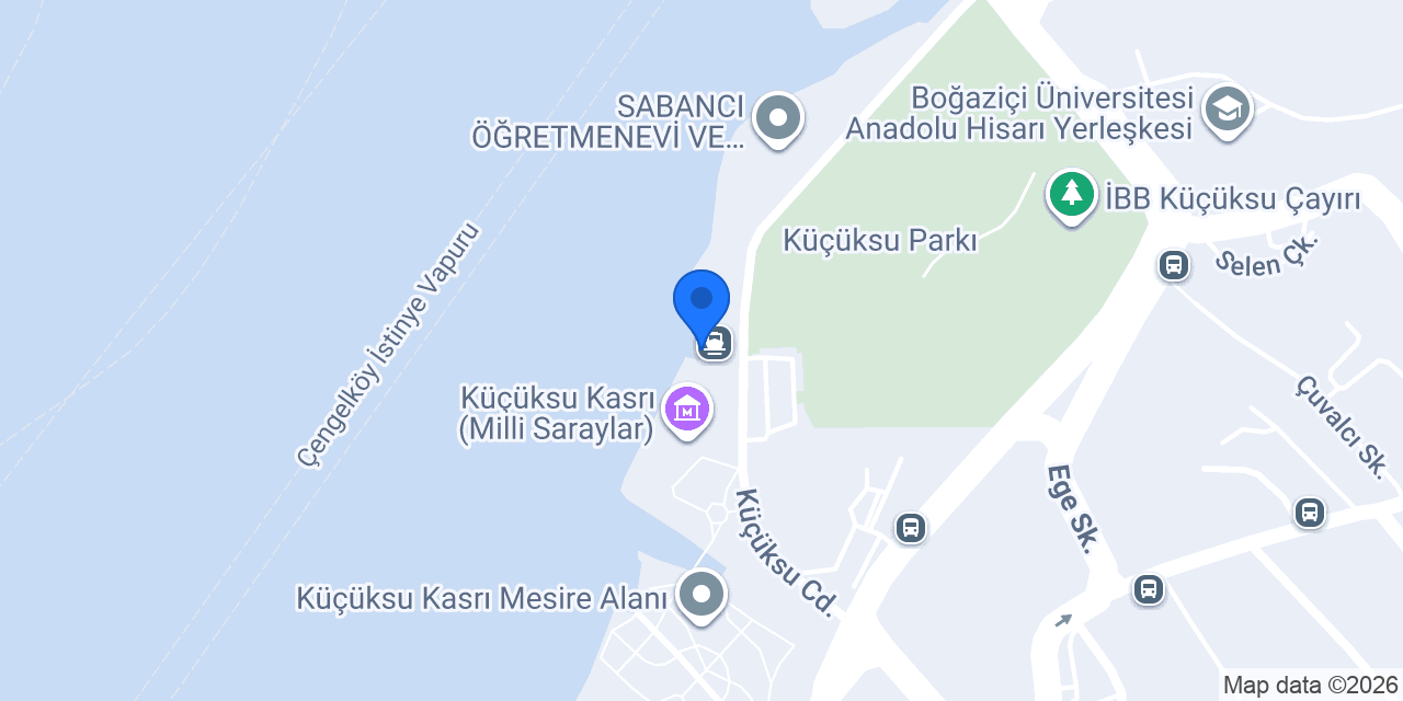 Küçüksu Cafe konumu